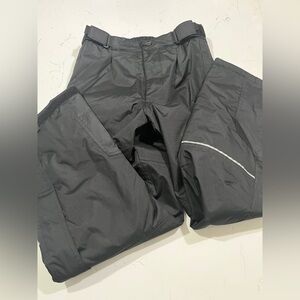 Sleek Black Outdoor Snow Pants